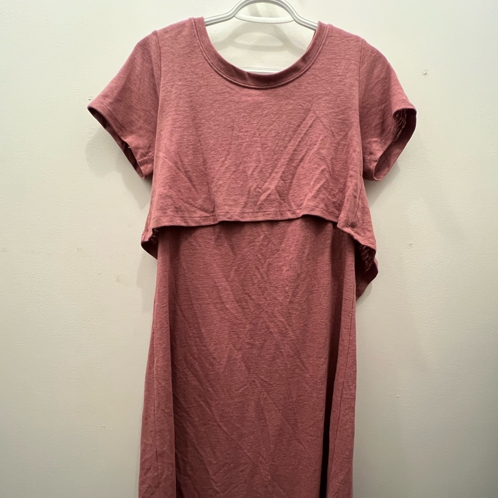 Mauve maternity/nursing dress